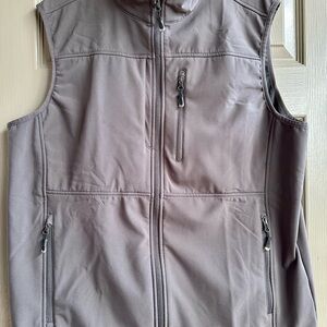 Men's Gray Zip up Vest